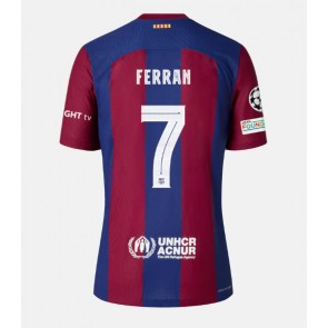 Maillot de foot Barcelona Ferran Torres #7 Domicile 2023-24 Manches Courte